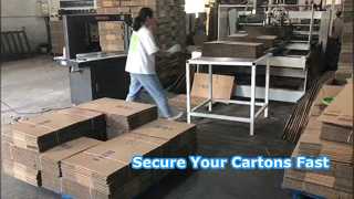 Embalaje de hilo de PP de la máquina flejadora para escaparate de cajas de cartón