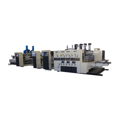 Calidad  Fully Automatic Inline Flexo Folder Gluer Casemaker with Rotary Die Cutter for Corrugated Carton Box Production Fábrica