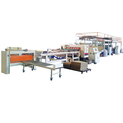 La máquina semi automática del corrugación de la hoja de 2 capas acanaló el rollo anterior