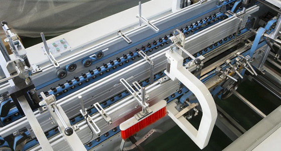 Plegado en abanico de la máquina de Gluer de la carpeta del cartón y máquina automáticos de alta velocidad del pegado