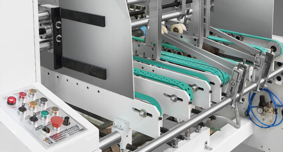 Plegado en abanico de la máquina de Gluer de la carpeta del cartón y máquina automáticos de alta velocidad del pegado