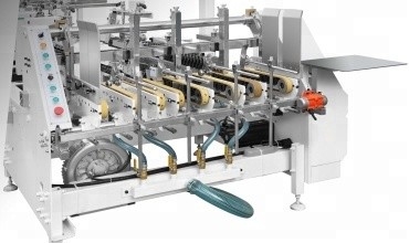 Plegado en frío de la velocidad del punto 4&6 y máquina del pegado para la caja del cartón