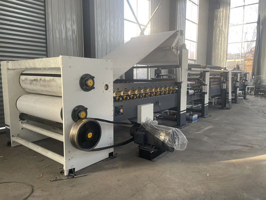 Maquinaria para cajas de cartón de línea de producción de cartón corrugado totalmente automática