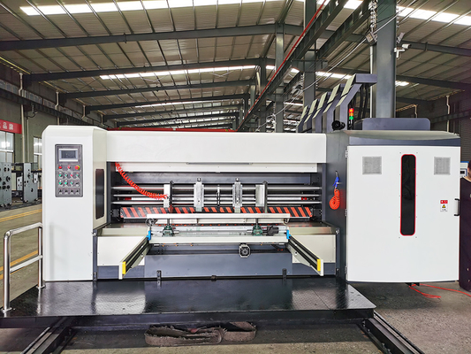 Impresora acanalada de Flexo del cartón del hierro de la fabricación de cajas de la pizza 380V