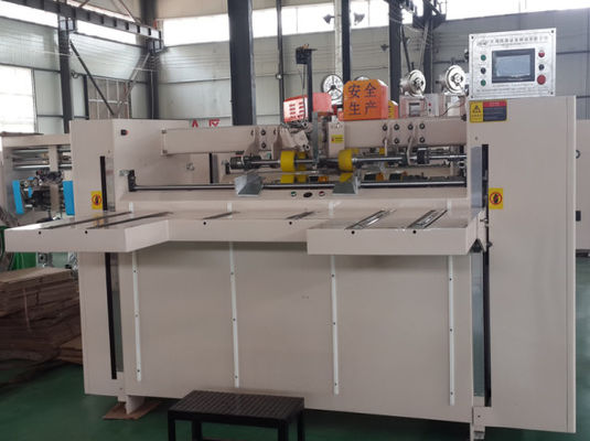 Máquina de costura semiautomática de doble servo de alta velocidad 600 uñas/min para caja de cartón