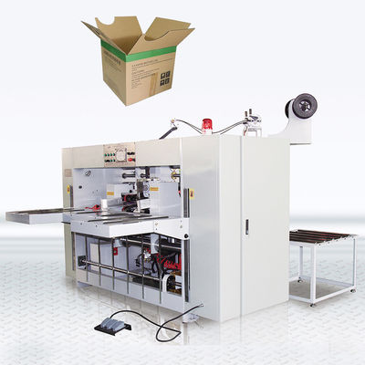 Máquina de costura semiautomática de doble servo de alta velocidad 600 uñas/min para caja de cartón