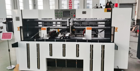 Máquina de coser semiautomática de la caja del pedazo doble del PLC para la caja del cartón