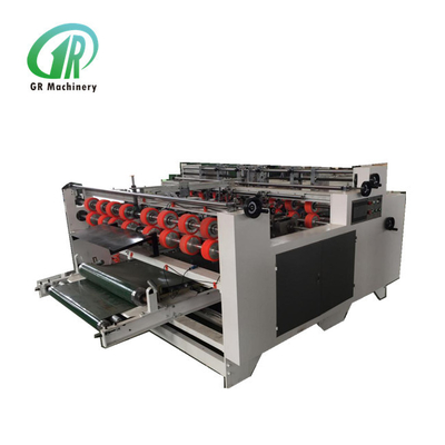 la velocidad de 2000m m 2 pedazos de la carpeta acanalada Gluer del cartón trabaja a máquina semi auto