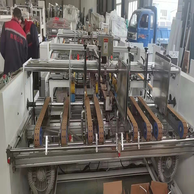 la velocidad de 2000m m 2 pedazos de la carpeta acanalada Gluer del cartón trabaja a máquina semi auto