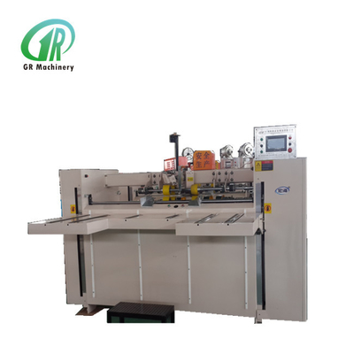 Máquina acanalada de costura de la fabricación de cajas del cartón de la caja doble semi automática del pedazo 6000