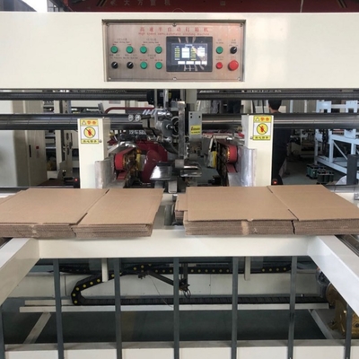 Máquina de costura del pedazo de la caja doble del cartón usada para el tablero de papel acanalado