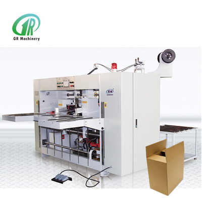 Máquina de negocio acanalada semi automática de la fabricación de cajas de 3 fases