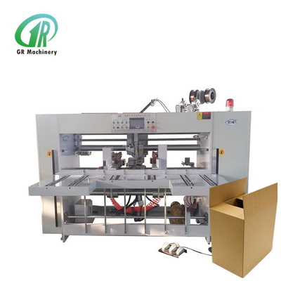 Máquina de costura de la caja automática del cartón del PLC con el motor servo doble