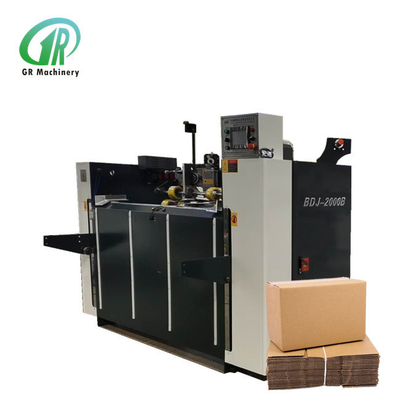 Mano acanalada de costura de la máquina segunda de la caja de la máquina de la caja del cartón del OEM