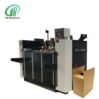 Kardus semi auto acanaló la maquinaria de fabricación de la caja para la fabricación del cartón