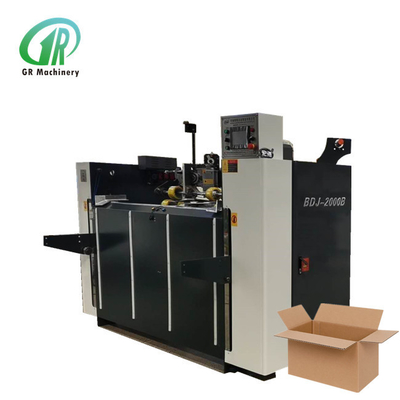 Motor servo de costura del doble del equipo de la máquina de la caja acanalada semi auto del cartón
