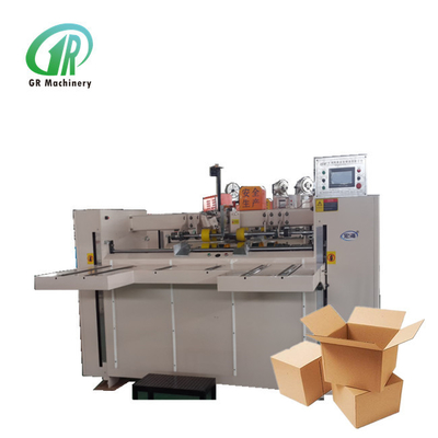 La caja de cartón semi auto acanaló la máquina de costura 60pcs/min