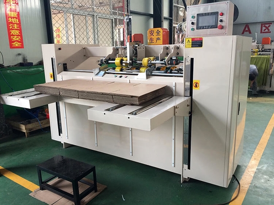 Máquina de costura de la caja automática serva del cartón del doble de Mitsubishi para la fabricación de cajas de papel