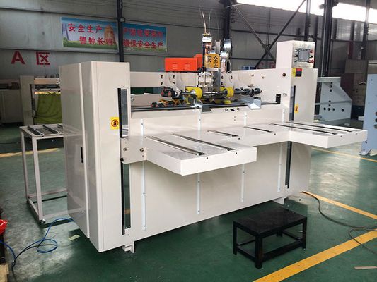 Máquina de costura de la caja automática serva del cartón del doble de Mitsubishi para la fabricación de cajas de papel