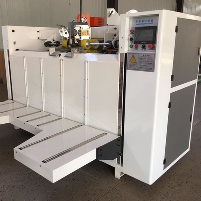Máquina de negocio acanalada semi automática de la fabricación de cajas de 3 fases