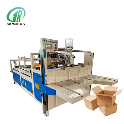 máquina de Gluer de la carpeta de 50m m Min Gluing Width Corrugated Carton