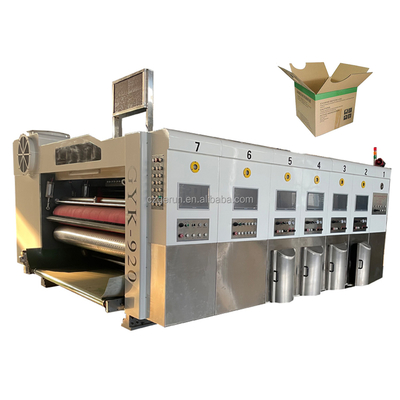 impresora acanalada de Flexo del cartón de la cartulina 3ply con ±0.1mm que imprime exactitud