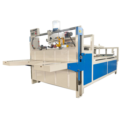 Máquina automática de encolado y plegado de cartón corrugado eléctrico mediano para cajas de cartón corrugado