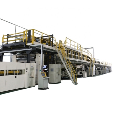 Cadena de producción de cartón corrugado de 5 capas de 1,8 m de ancho, potencia de calefacción de 45 kw