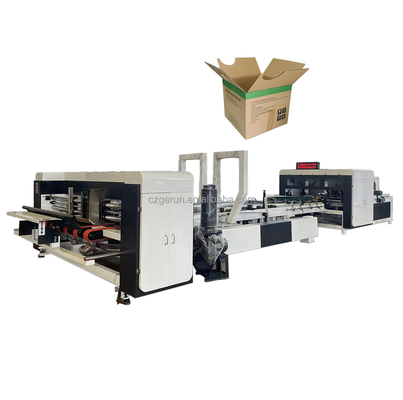 PLC Control cartón corrugado carpeta máquina de pegamento con la longitud de pegamento Min 150mm