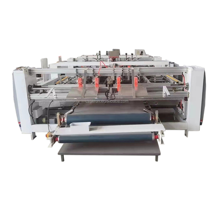Semi-automático de doble pieza cartón corrugado de carpeta de glucosa 220v
