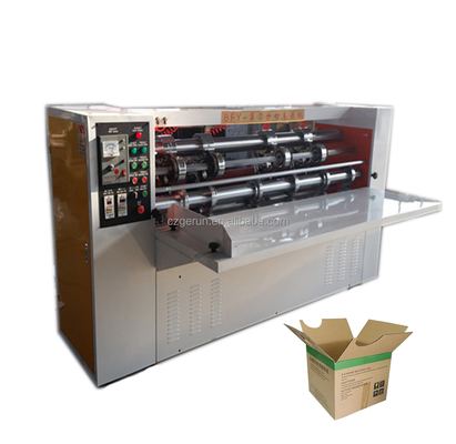 Máquina semiautomática cortadora y anotadora de cajas de cartón corrugado con ángulo de borde de hoja personalizado y grosor de hoja