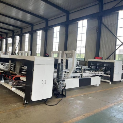 Carpeta acanalada automática de alta velocidad automatizada Gluer del cartón y máquina de la grapadora
