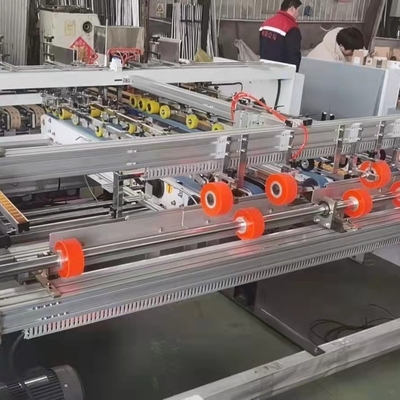 Carpeta de la caja del cartón y máquina acanaladas automáticas de Gluer