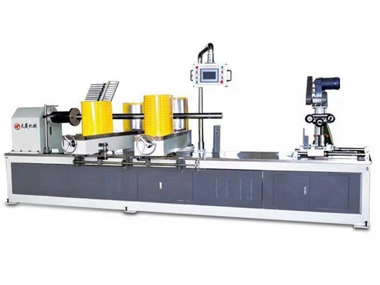 Tz-200 Máquina de fabricación de tubos de papel Cuatro cabezas de un solo cuchillo CNC