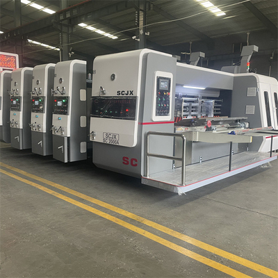 Impresión exacta caja giratoria máquina de fabricación tratamiento de la superficie del cilindro automático completo