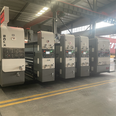Máquina de impresión de caja flexo corrugada de alta velocidad
