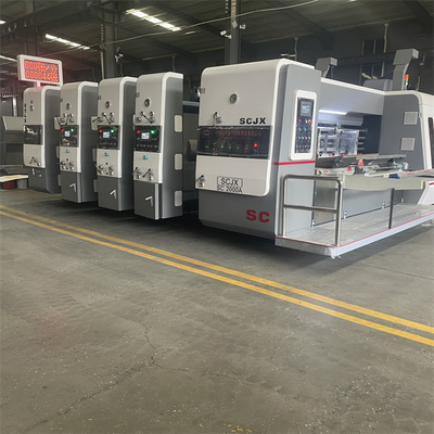 Máquina de ranurado, corte y troquelado flexográfico de buena calidad para cajas de cartón