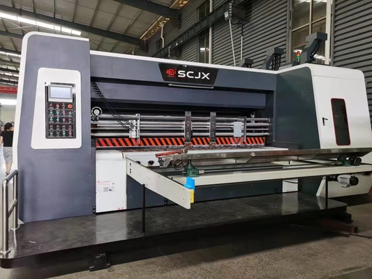 Caja de cartón corrugado del cartón de la impresora de Flexo que imprime la máquina que ranura