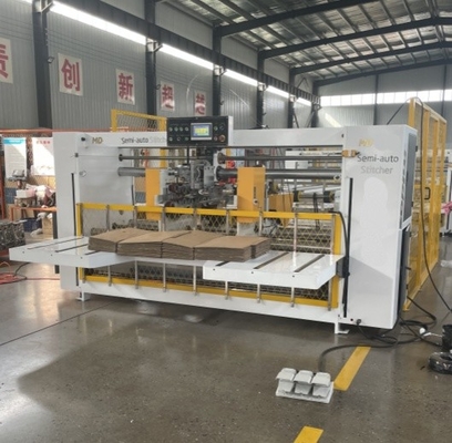 Máquina de costura de caja de cartón para caja corrugada haciendo un pequeño error de alta eficiencia