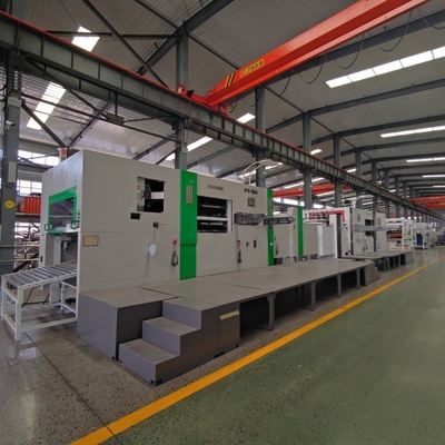 Máquina de corte a presión plana de 11kw para una producción de 4500 hojas por hora
