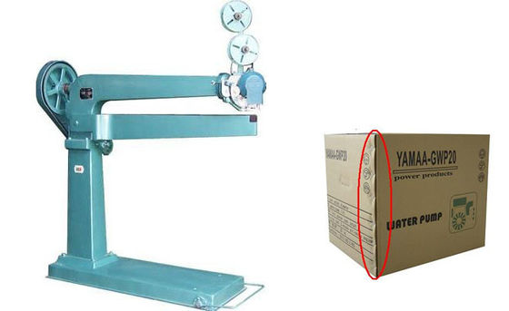 Máquina de costura manual de caja de cartón caja corrugada costura soporta single doble clavo reforzado para 3 Ply 5 Ply 7 Ply cartones