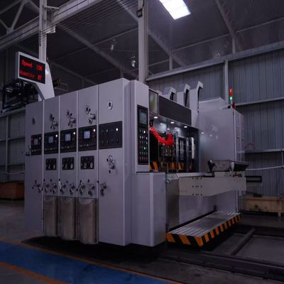 Máquina automática de corte a presión con ranuras de impresión flexo 2800 para caja de cartón