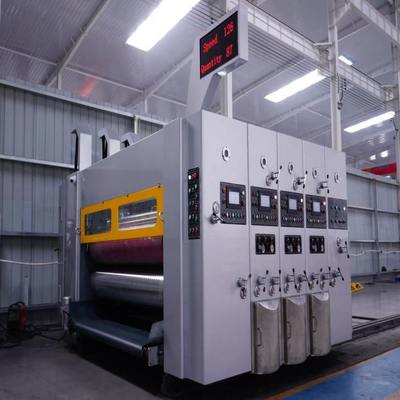 Máquina automática de corte a presión con ranuras de impresión flexo 2800 para caja de cartón