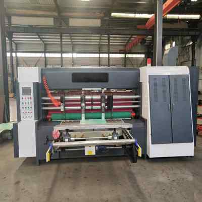 Control eléctrico corrugado máquina de cerradura rotativa para Min. tamaño de la hoja 400 mm X 600 mm y Max. velocidad mecánica 150m/min