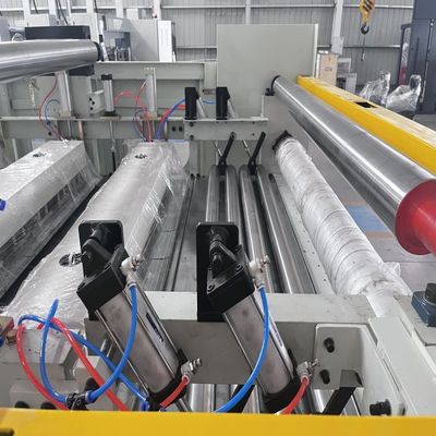 Línea de producción de placa de presión flotante para doble cara de cartón corrugado con presión de aire de 0.5—0.6Mpa