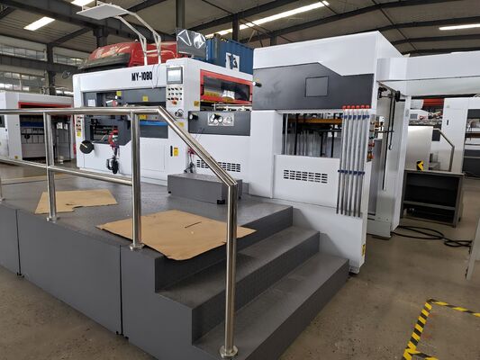 Máquina troqueladora y hendidora de cartón corrugado de cartulina blanca MY1080