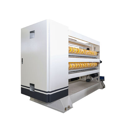 Precisión ± 1 mm Cortador NC doble Línea de producción de cartón corrugado Control por ordenador Cortador transversal helicoidal y sistema de control PLC