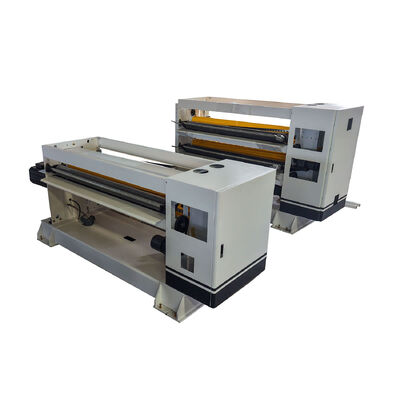 Servomotor de accionamiento principal 22 kilovatios cadena de producción de cartón corrugado de 3 capas Velocidad de trabajo real 150 mmin Salida estable
