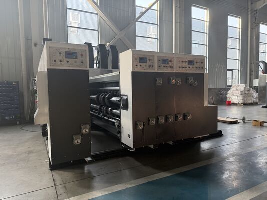 Máquina automática de impresión de cartón flexo ondulado con velocidad de 100-130 m/min y calidad de impresión constante para la industria del embalaje