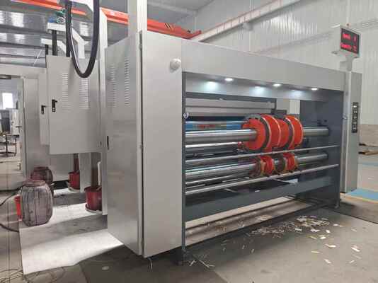 Máquina automática de empuje de borde de plomo de alimentación Flexo de impresión con velocidad de 100-130m / min y HMI de pantalla táctil a color de 7 pulgadas